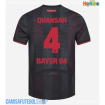 Camisa de time de futebol Bayer Leverkusen Jarell Quansah #4 Replicas 1º Equipamento 2025-26 Manga Curta